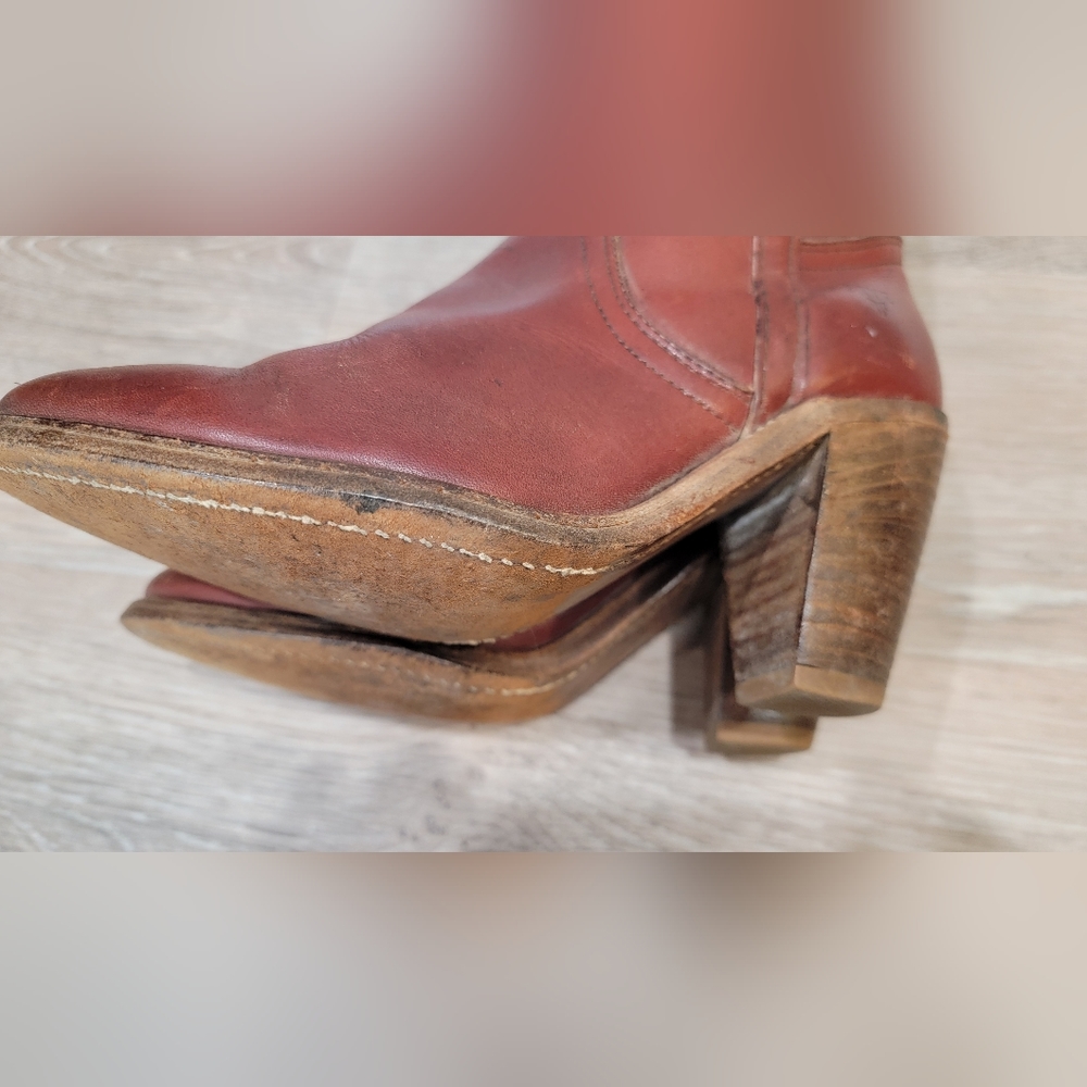 Vintage 80's Frye Boots 6.5 B. More Of A Size 6 Would Be Best. - Picture 12 of 16